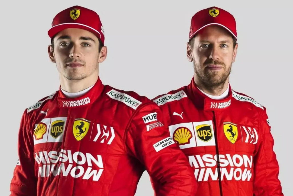 Sebastian-Vettel-e-Charles-Leclerc